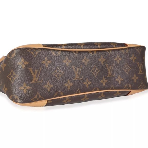 Louis Vuitton Natural Monogram Canvas Odeon MM Brown & Tan Satchel Shoulder Bag - Picture 6 of 6